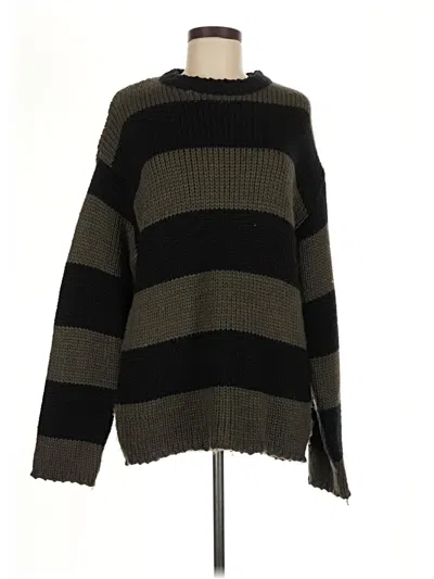 Pre-owned Edikted Pullover Sweater In Black