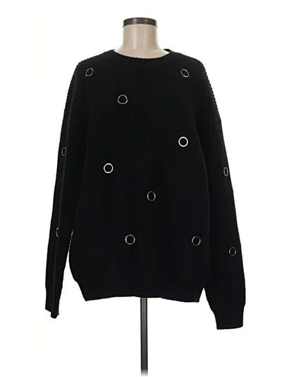 Pre-owned Edikted Pullover Sweater In Black