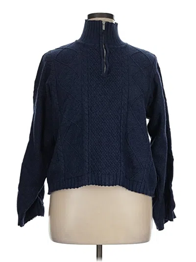 Pre-owned Edikted Pullover Sweater In Blue