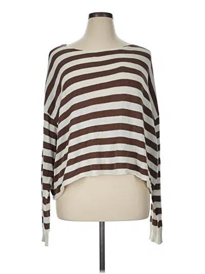 Pre-owned Edikted Pullover Sweater In Brown