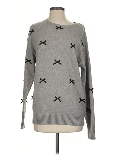 Pre-owned Edikted Pullover Sweater In Gray