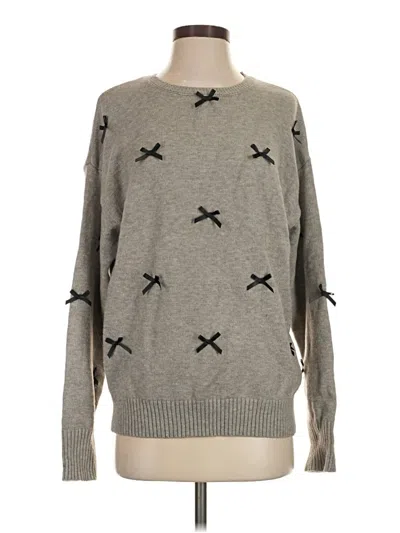 Pre-owned Edikted Pullover Sweater In Gray