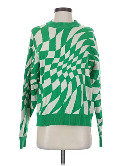 Pre-owned Edikted Pullover Sweater In Green