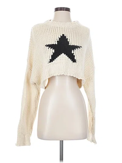 Pre-owned Edikted Pullover Sweater In Ivory