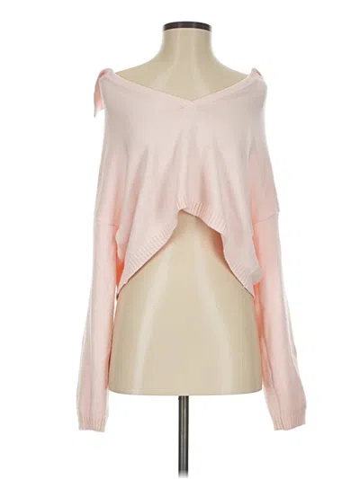 Pre-owned Edikted Pullover Sweater In Pink