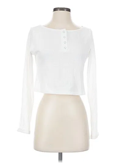 Pre-owned Edikted Pullover Sweater In White