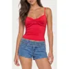 Edikted Pyper Twisted Twist Front Camisole In Multi