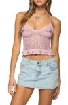Edikted Quince Open Stitch Crop Top