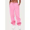 Edikted Raely Oversized Sweatpants In Pink