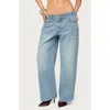 Edikted Raelynn Wide Leg Jeans In Blue