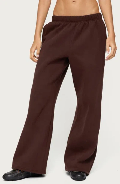 Edikted Really  Sweatpants In Brown