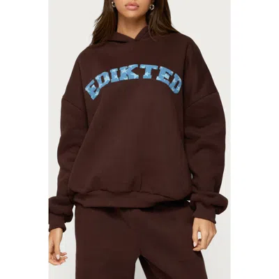EDIKTED EDIKTED REALLY LOGO GRAPHIC HOODIE