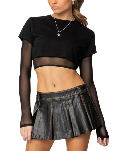 EDIKTED RELLA LAYERED LONG SLEEVE T SHIRT