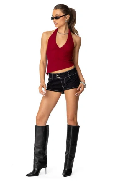 EDIKTED EDIKTED RHETT ASYMMETRIC HALTER TOP