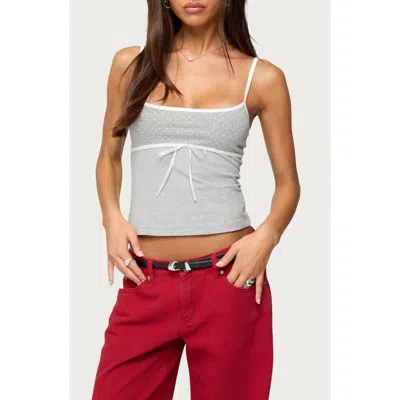 Edikted Rhoda Contrast Polka Dot Camisole In White