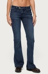Edikted Roccio Bootcut Jeans In Blue
