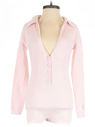 Pre-owned Edikted Romper In Pink