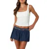 Edikted Rondo Bow Back Tank In White