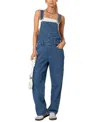 Edikted Rosemary Denim Overalls In Blue Washed