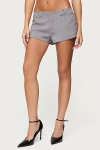Edikted Roshelle Tailored Shorts In Light/gray, Women's At Urban Outfitters In Gray