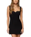 Edikted Rosine Lacey Cupped Mesh Mini Dress In Black