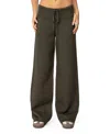 Edikted Russell Straight Leg Knit Pants In Olive