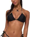 Edikted Saphie Beaded Bikini Top In Black