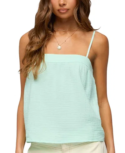 Edikted Sapphire Textured Tank Top In Green