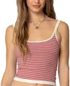 Edikted Saylor Striped Knit Tank Top