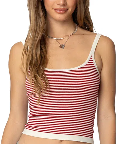 Edikted Saylor Striped Knit Tank Top