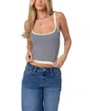 Edikted Saylor Stripe Sweater Camisole In Cream And Navy