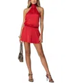 Edikted Halter Minidress In Red