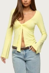 Edikted Scarlette Tie Front Top In Multi