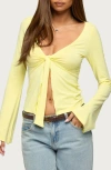 Edikted Scarlette Tie Front Top In Multi