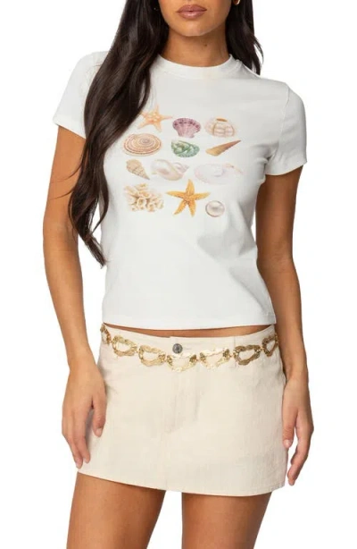 Edikted Seashells Graphic T-shirt