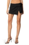 Edikted Selena Asymmetric Wrap Miniskirt