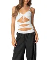 Edikted Serene Cutout Bodysuit In White