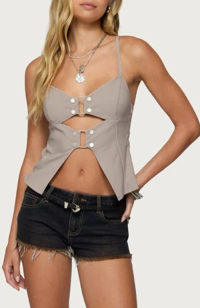 EDIKTED EDIKTED SHAY BUCKLE SPLIT CUTOUT CAMISOLE