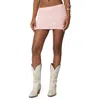 Edikted Shaylee Sequin Knit Miniskirt In Light-pink