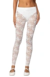 Edikted Sheer Lace Leggings In White