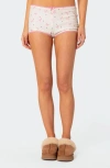 EDIKTED EDIKTED SHELLEY POINTELLE TRIM MICRO SHORTS