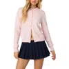 Edikted Shlo Knitted Cardigan In Pink