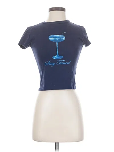 Pre-owned Edikted Short Sleeve T-shirt In Blue