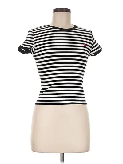 Pre-owned Edikted Short Sleeve Turtleneck In Black