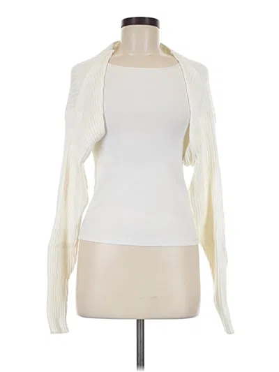 Pre-owned Edikted Shrug In Ivory