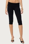 Edikted Skyla Knit Capri Pants In Black, Women's At Urban Outfitters In Black