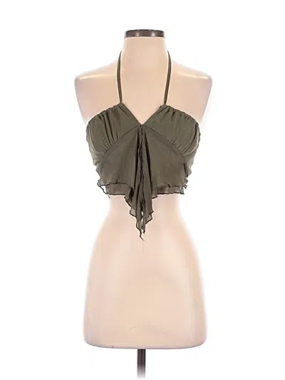 Pre-owned Edikted Sleeveless Blouse In Green