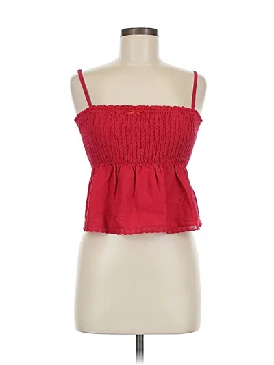 Pre-owned Edikted Sleeveless Blouse In Red