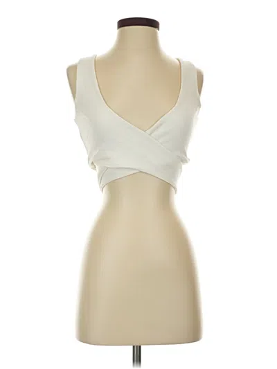 Pre-owned Edikted Sleeveless Blouse In White