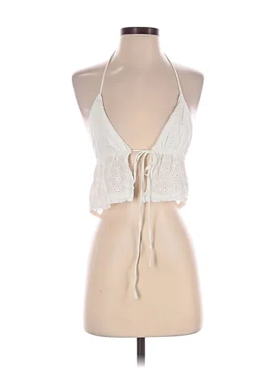 Pre-owned Edikted Sleeveless Blouse In White